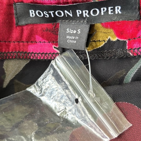 Boston Proper Floral Sheer Sleeve Organza Blouse New Excellent Size S - Picture 6 of 9